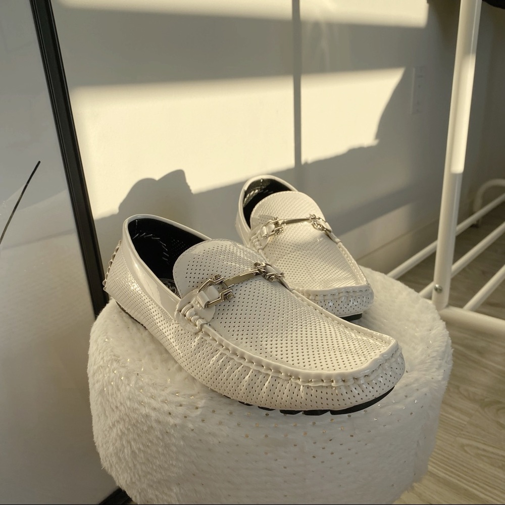 🤍 Amali White Formal Loafer / Dress Shoes